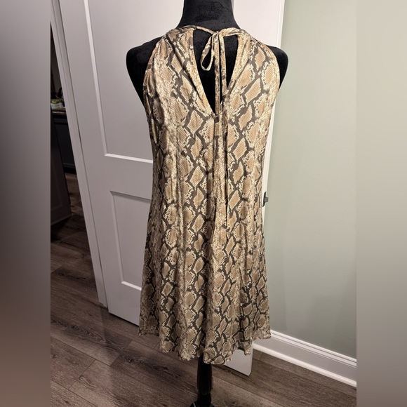 ASOS Bella Dahl Snake Print Halter Dress casual light weight sundress - Picture 3 of 6